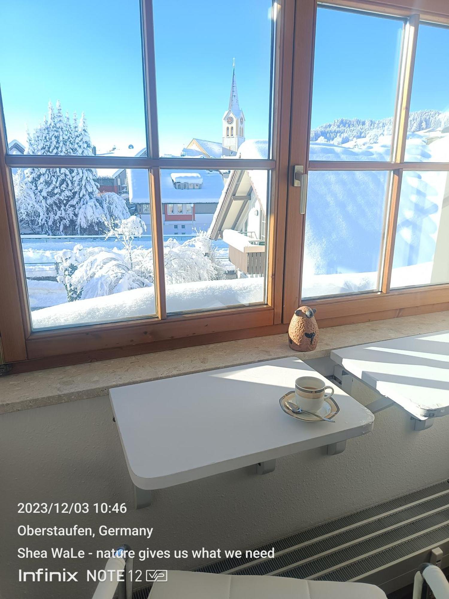Allgaeu Vibes - Fusslaeufige Erreichbarkeit Vom Bahnhof, Mit Aussicht, Wettergeschuetzter Balkon Oberstaufen Exterior foto